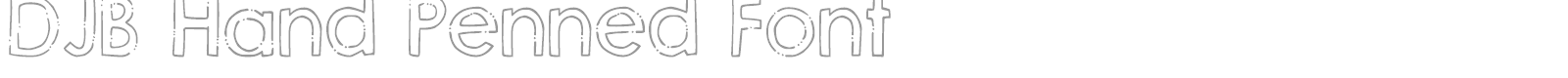 DJB Hand Penned font preview